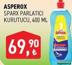 ASPEROX SPARX BULAŞIK MAKİNESİ PARLATICI KURUTUCU 400 ML ASPEROX SPARX BULAŞIK MAKİNESİ PARLATICI KURUTUCU 400 ML
